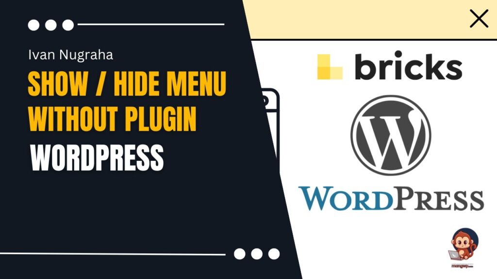 How to Show or Hide Menu Item Programmatically in Wordpress without Plugin